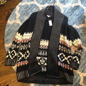 Gap Fairisle navy cardigan